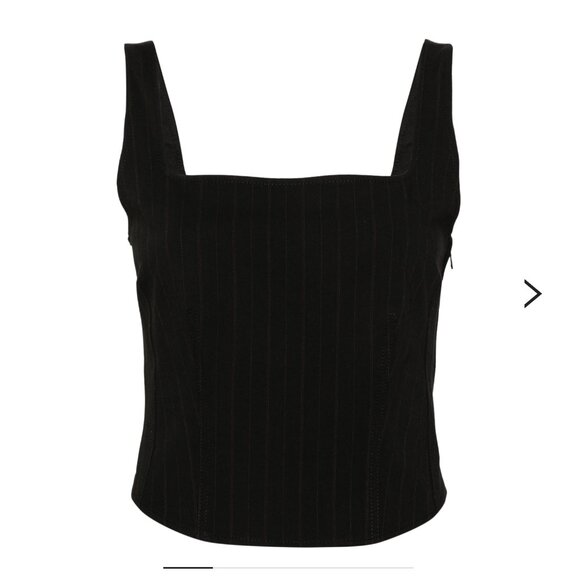 SAMSOE SAMSOE Salot pinstriped crop top - Picture 5 of 6